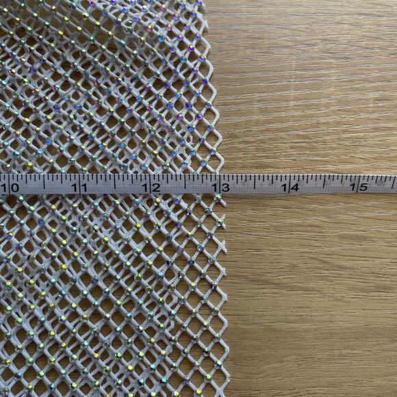 NWT WeWoreWhat X Revolve Crystal Mesh Cami Womens Size Medium Club Rave Glitter - Picture 7 of 8